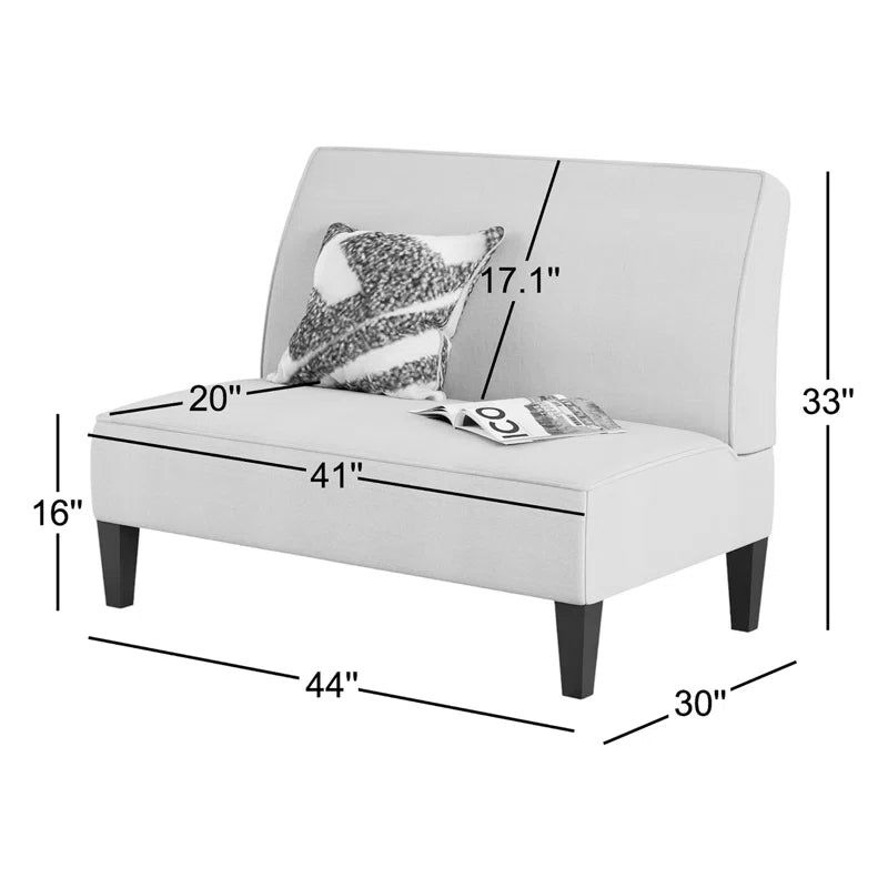 Devair 44'' Upholstered Loveseat