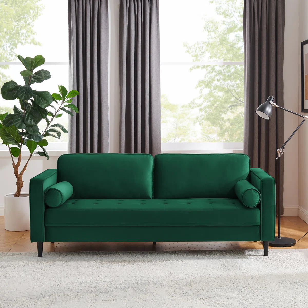 Jeses MINIMORE Modern Style Zakari 81.5" Mid-Century Modern Design Sofa