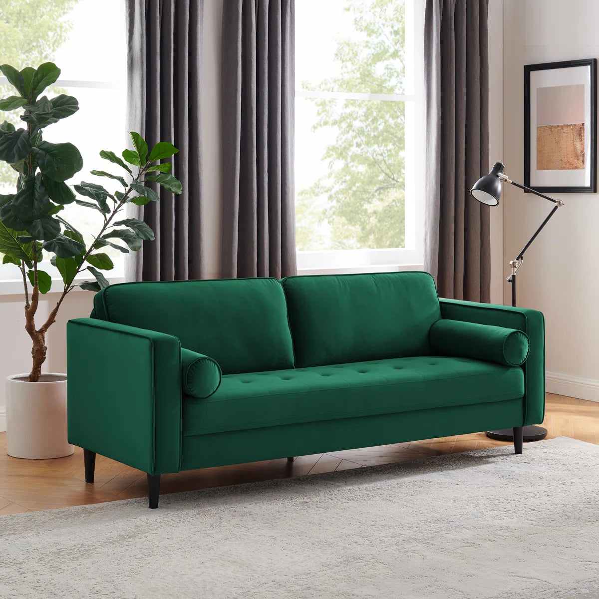 Jeses MINIMORE Modern Style Zakari 81.5" Mid-Century Modern Design Sofa