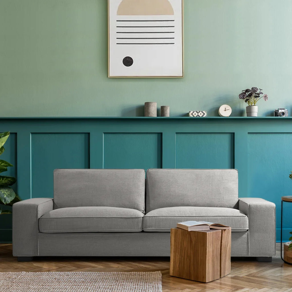 Jonte 88.58'' Modern Chenille Sofa for Small Spaces,Removable Sofa Cushion