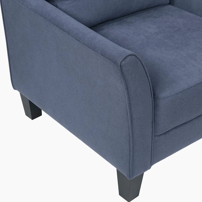 Laffey 56" Modern Upholstered Loveseat – Compact 2-Seater Sofa with Plush Cushions & Sturdy Wood Frame