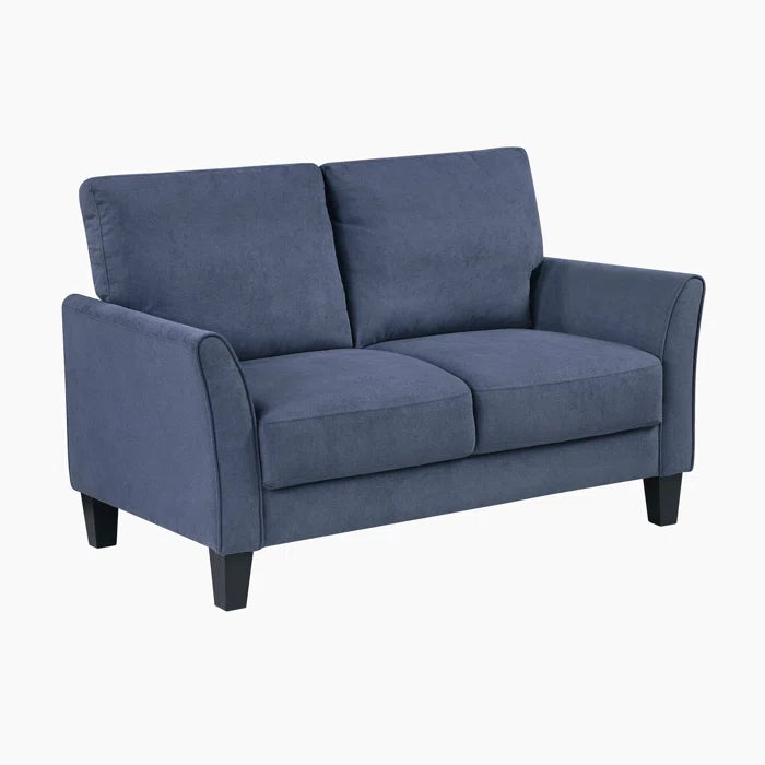 Laffey 56" Modern Upholstered Loveseat – Compact 2-Seater Sofa with Plush Cushions & Sturdy Wood Frame